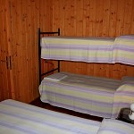 Schlafzimmer mit Etagenbett in Bungalow Gardasee 2 Personen